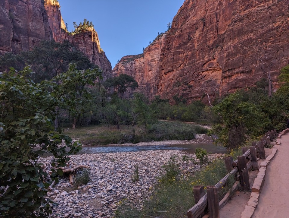 randonnée Riverside Walk à Zion