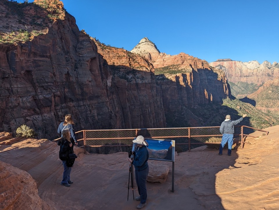 Canyon Overlook trail à Zion National Park