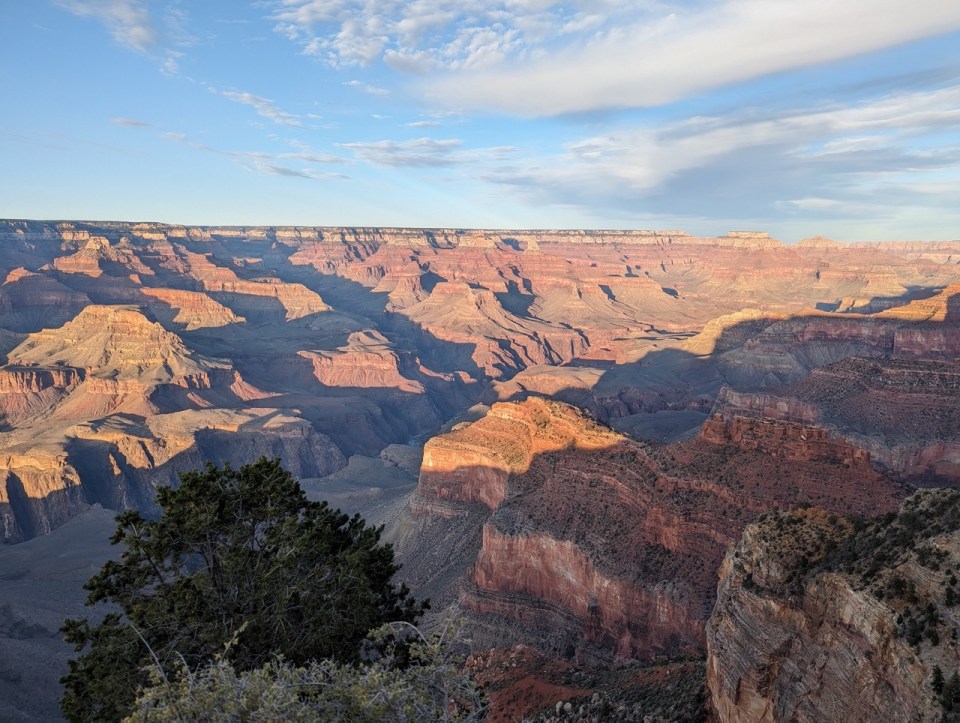 coucher de soleil à Hopi Point au Grand Canyon