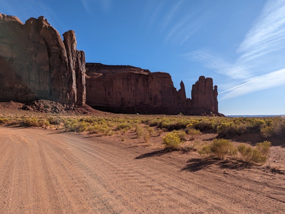scenic road à Monument Valley 