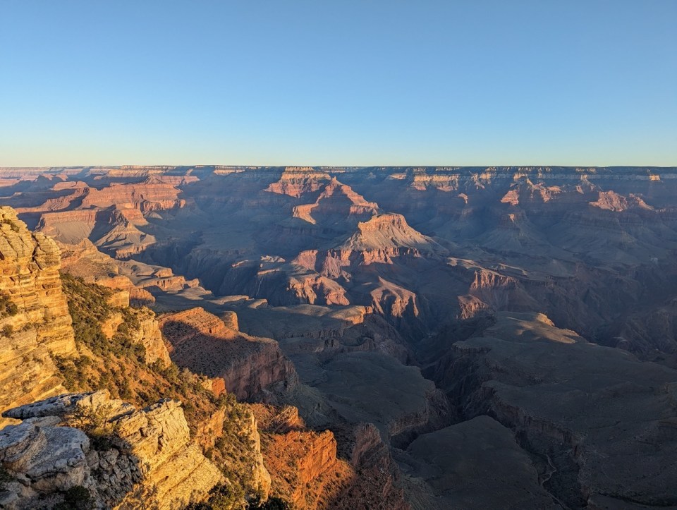 lever de soleil à Mather Point au Grand Canyon