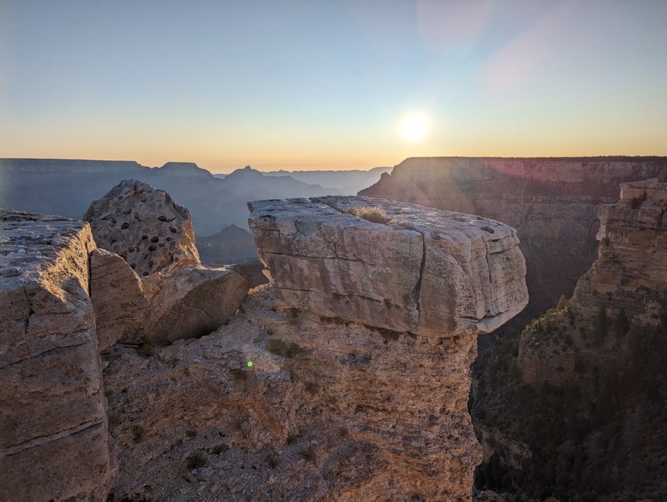 lever de soleil au Grand Canyon