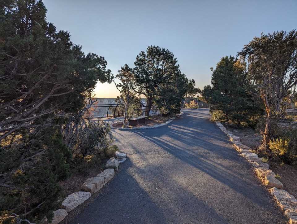 lever de soleil à Mather Point au Grand Canyon