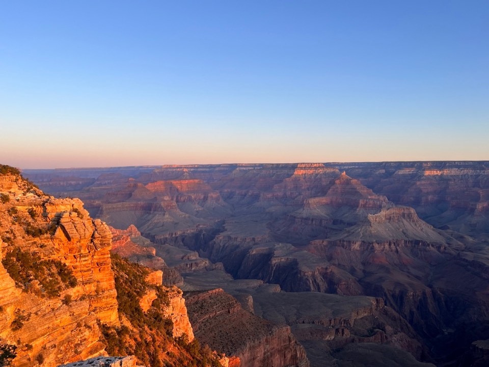 lever de soleil à Mather Point au Grand Canyon