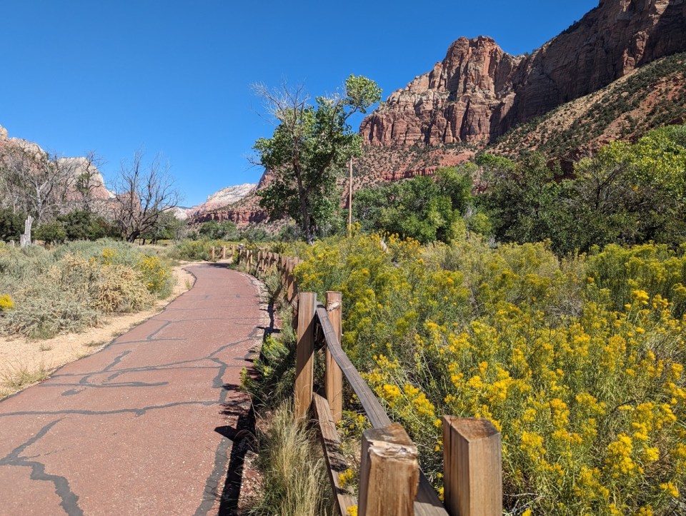 randonnée Pa'rus Trail à Zion National Park