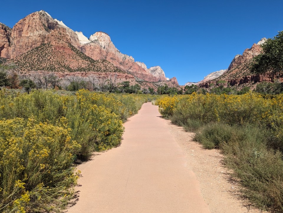 randonnée Pa'rus Trail à Zion National Park