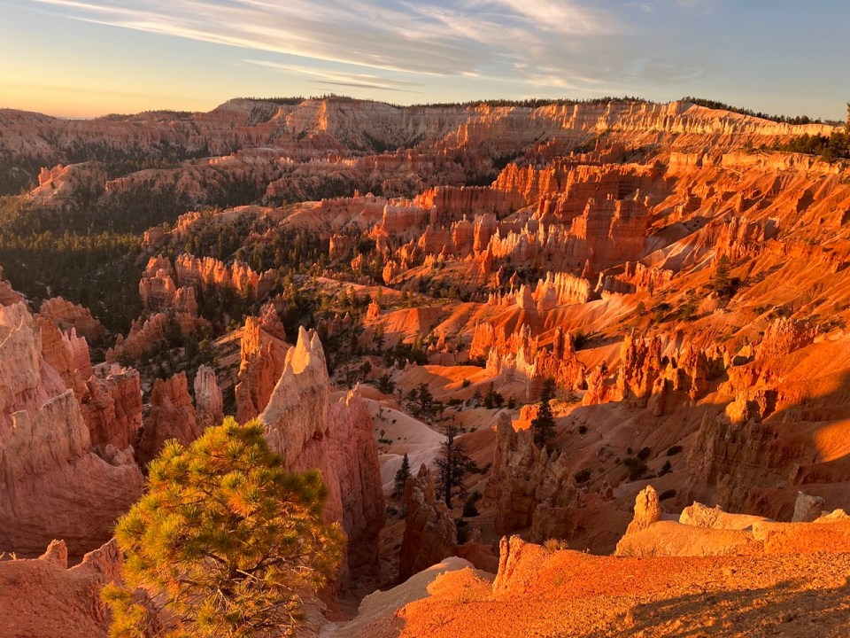 Lever de soleil à Sunrise Point à Bryce Canyon National Park