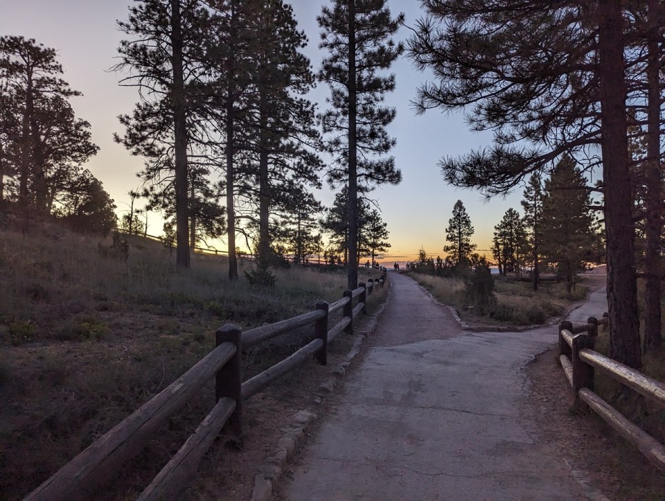 Lever de soleil à Sunrise Point à Bryce Canyon National Park