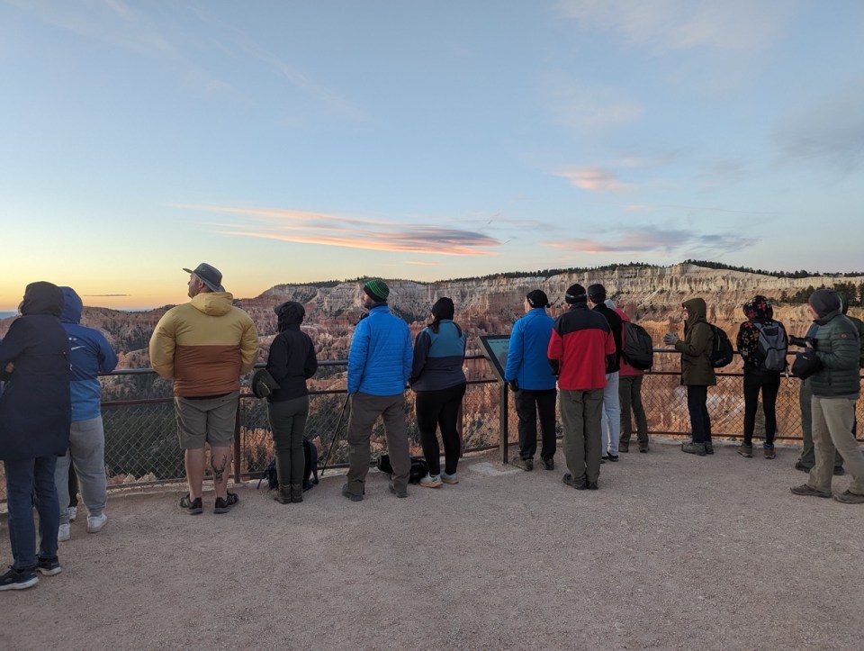 Lever de soleil à Sunrise Point à Bryce Canyon National Park