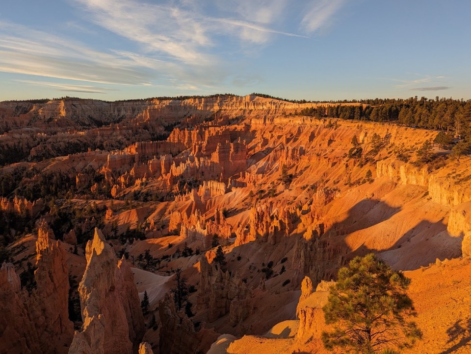 Lever de soleil à Sunrise Point à Bryce Canyon National Park