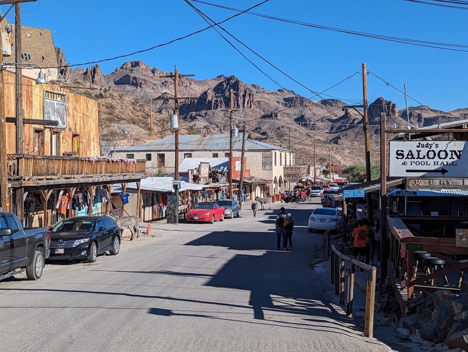 Oatman sur la route 66