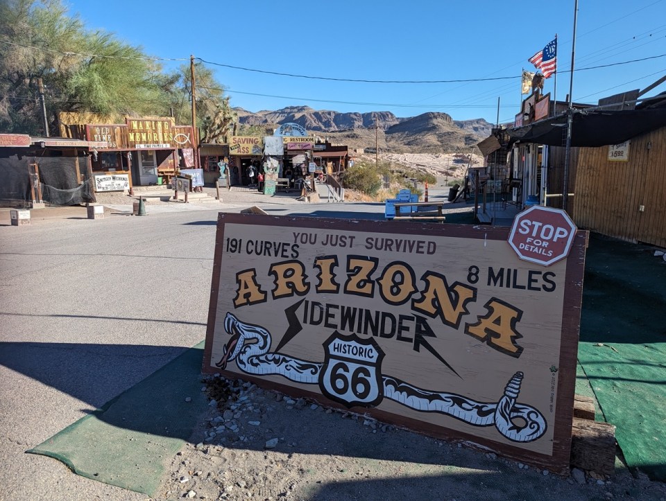 Oatman sur la route 66