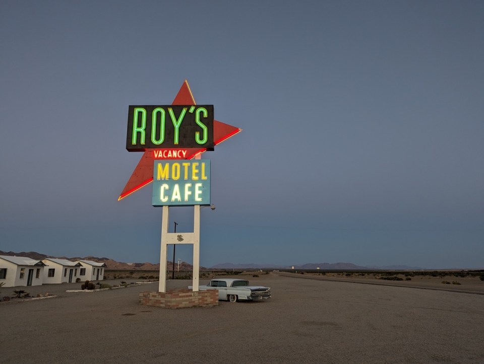 Roy's Motel à Amboy sur la route 66