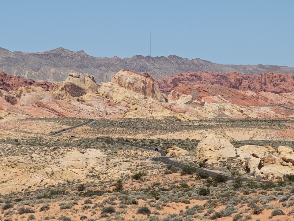 point de vue du Rainbow Vista dans la vallée du feu