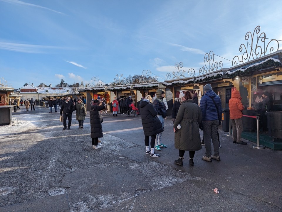 marché de Noël Palais Belvédère à Vienne Autriche