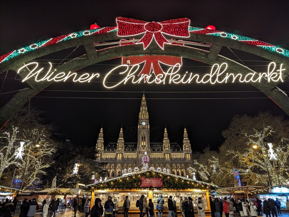 marché de Noël Rathaus à Vienne Autriche