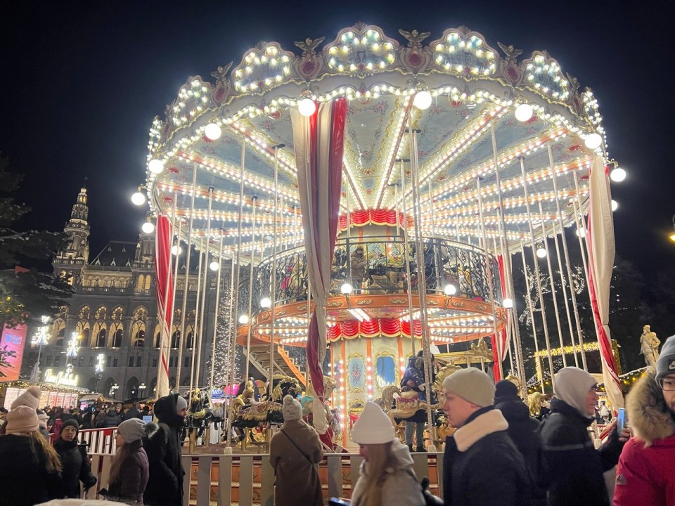 marché de Noël Rathaus à Vienne Autriche