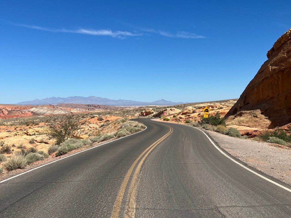 point de vue du Rainbow Vista dans la vallée du feu
