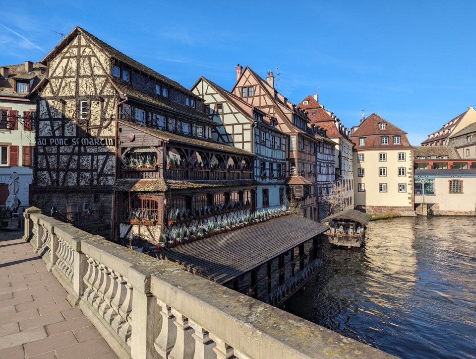 quartier de la  Petite France à Strasbourg