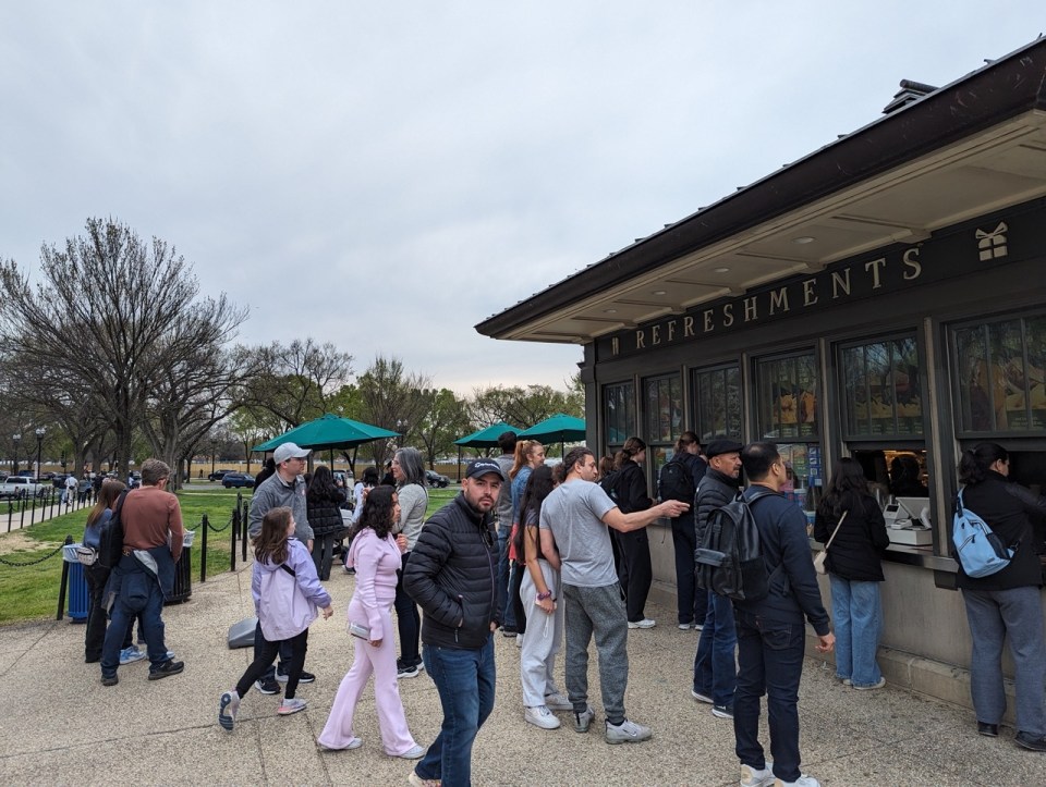manger vers le Lincoln Memorial