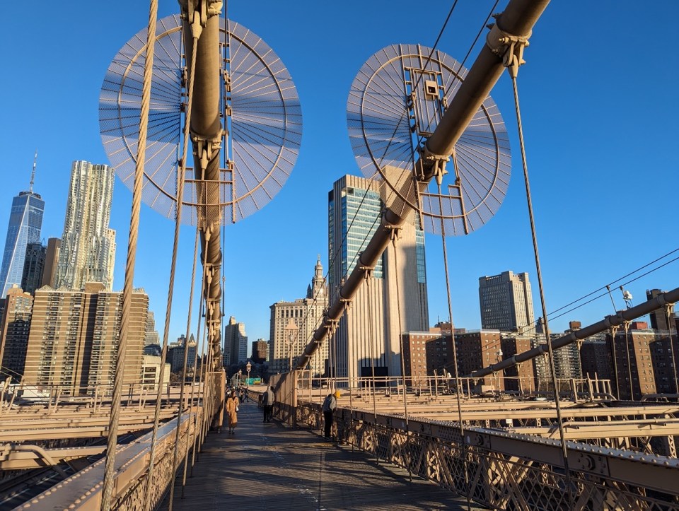 traverser le Pont de Brooklyn