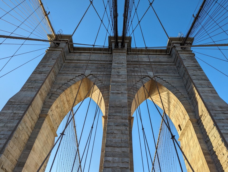 traverser le Pont de Brooklyn