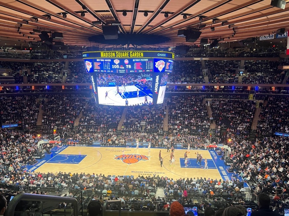 Match de basket à New York