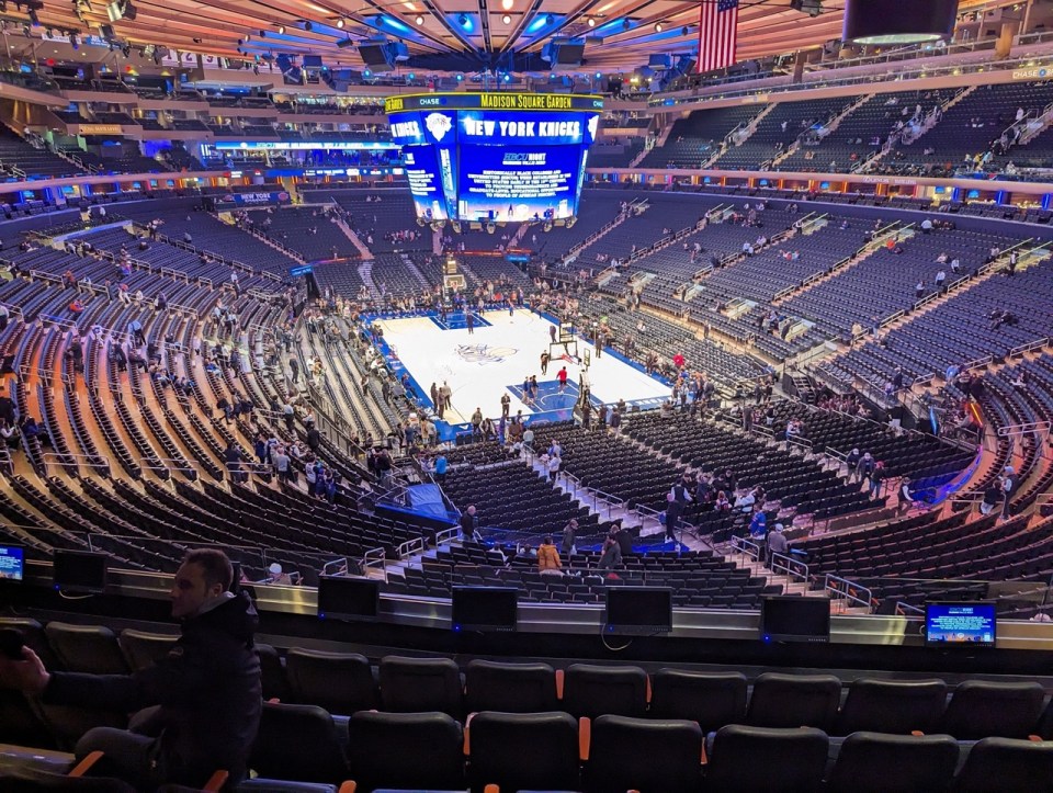 Match de basket à New York