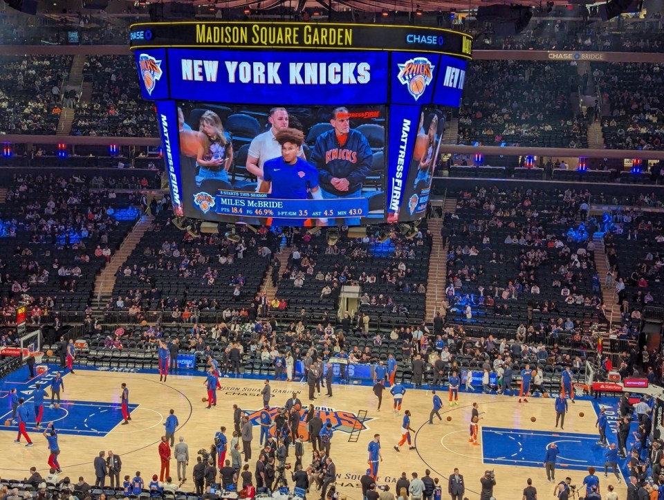 Match de basket à New York