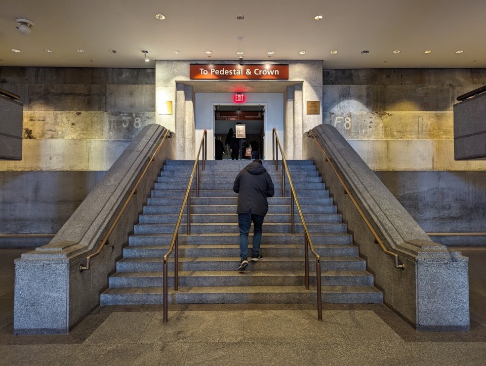 piédestal de la Statue de la Liberté à New York