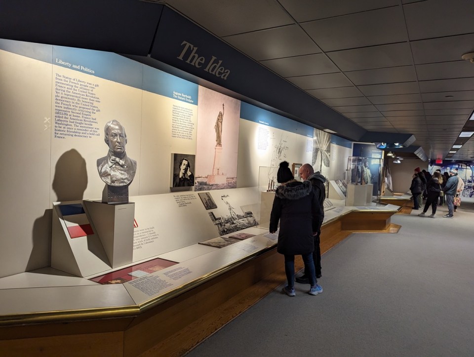 exposition piédestal de la Statue de la Liberté