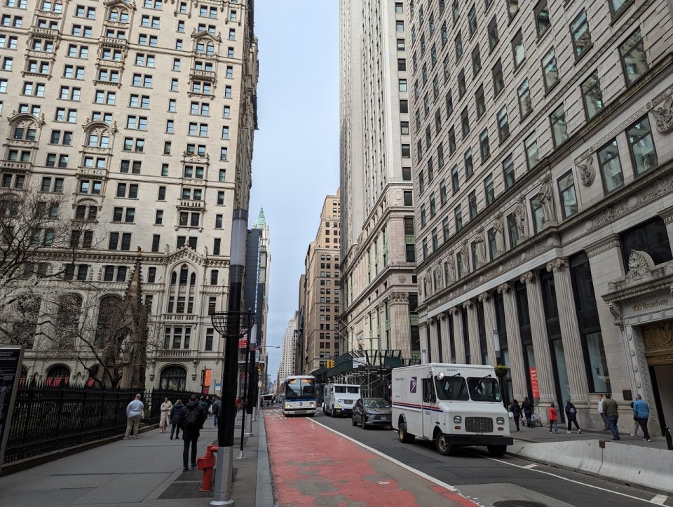 Wall Street dans le Financial district