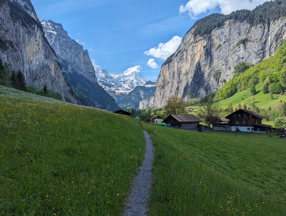 randonnée à Lauterbrunnen