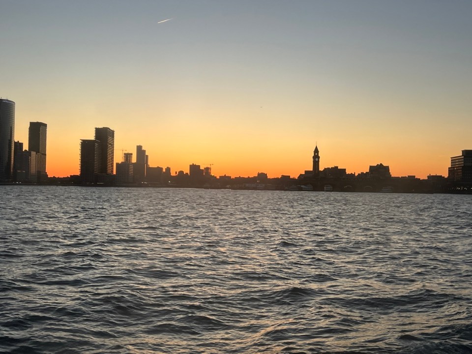 croisière pour voir le coucher de soleil à New York