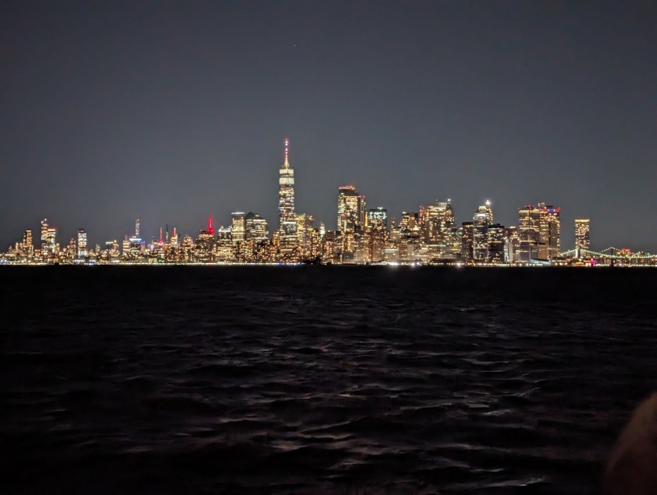 croisière pour voir le coucher de soleil à New York