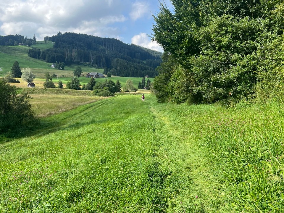 randonnée pieds nus Jakobsbad à Gontenbad