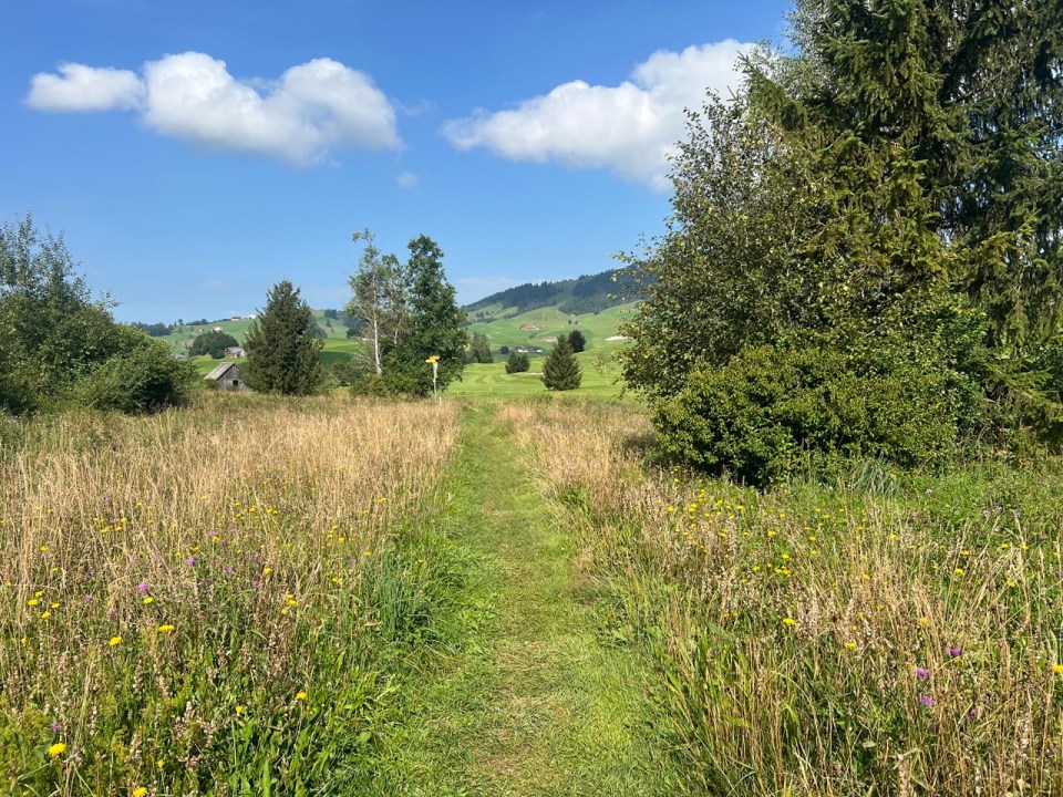 randonnée pieds nus Jakobsbad à Gontenbad