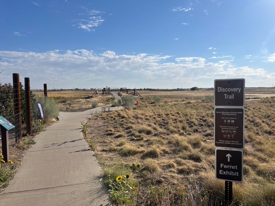 Discovery trail au Rocky Mountain Arsenal National Wildlife Refuge à Denver