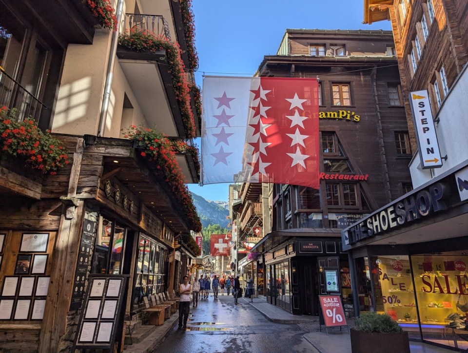 centre de Zermatt en Suisse