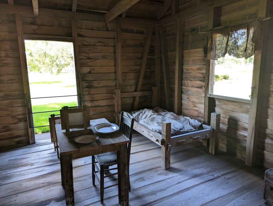 les cabanes des esclaves à Oak Alley Plantation