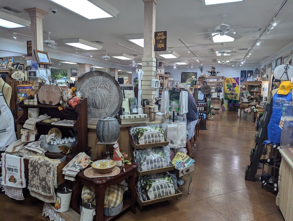 magasin souvenir Oak Alley Plantation