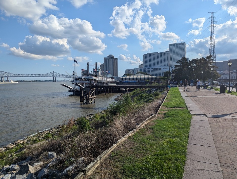 Moonwalk Riverfront Park à la Nouvelle Orléans