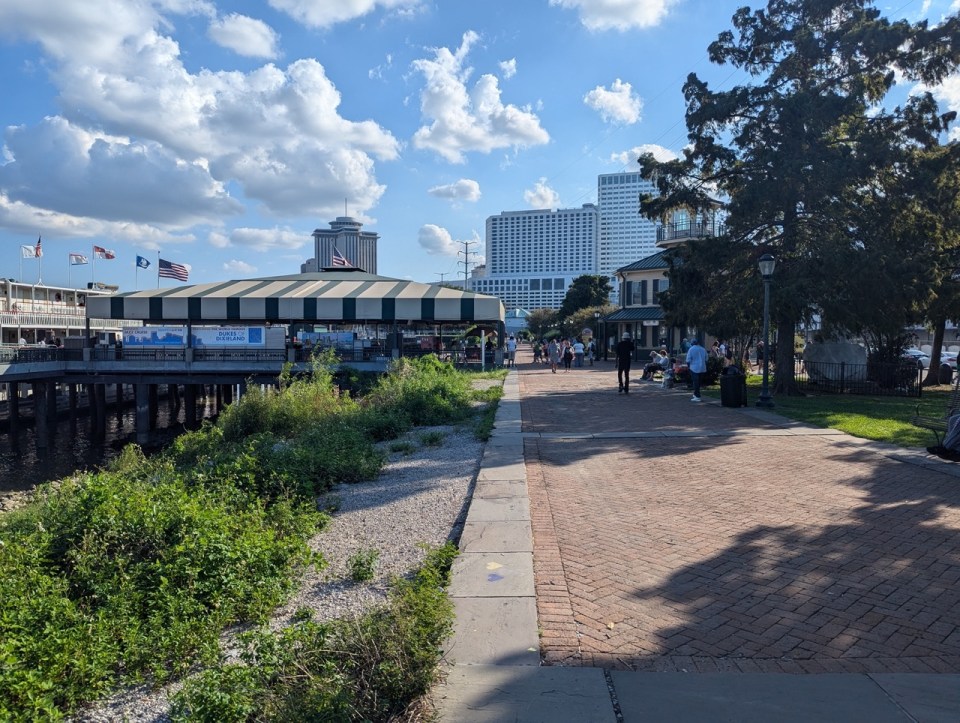 Moonwalk Riverfront Park à la Nouvelle Orléans
