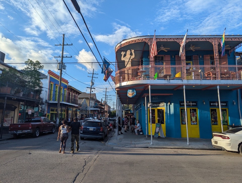 Maisons colorées à la Nouvelle Orléans