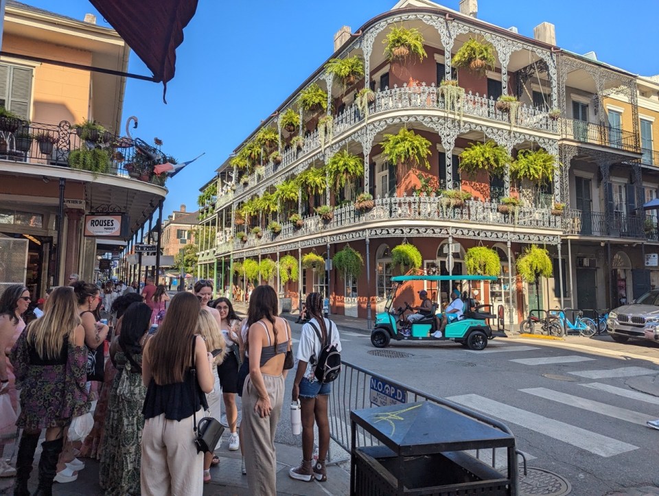 balcon en fer forgé à la Nouvelle Orléans
