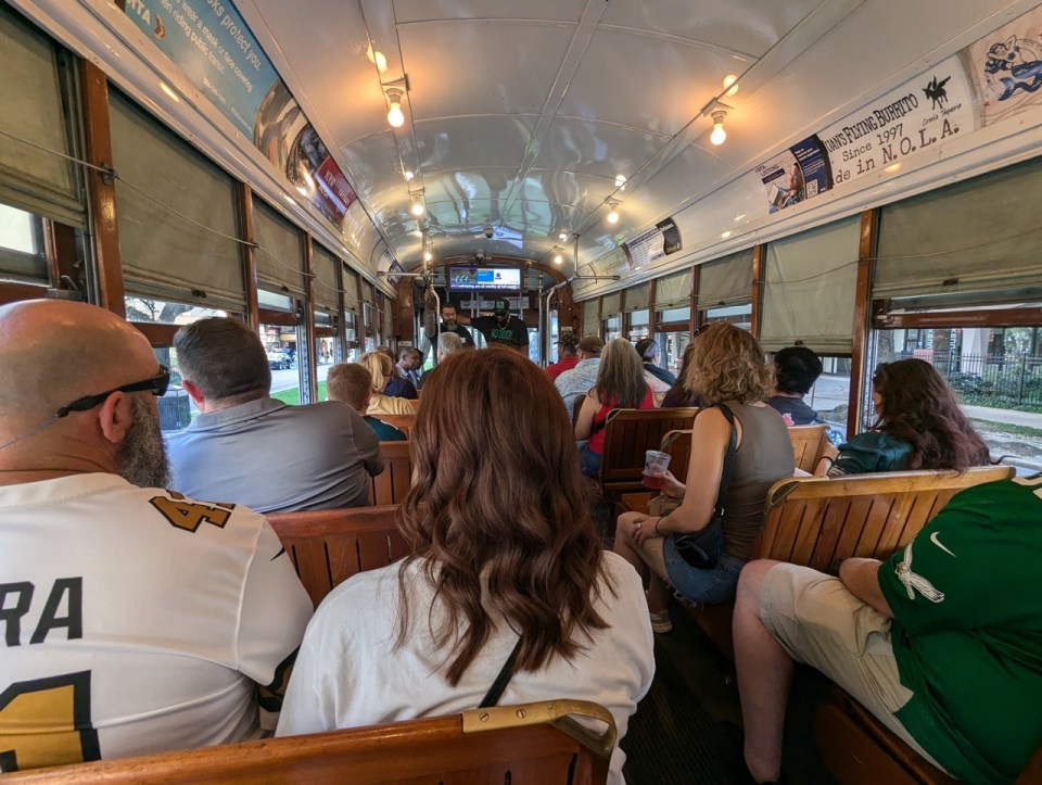 Tramway vert à la Nouvelle Orléans