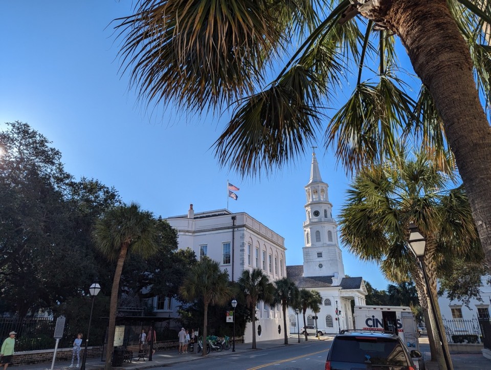 les rues de Charleston en Caroline du Sud