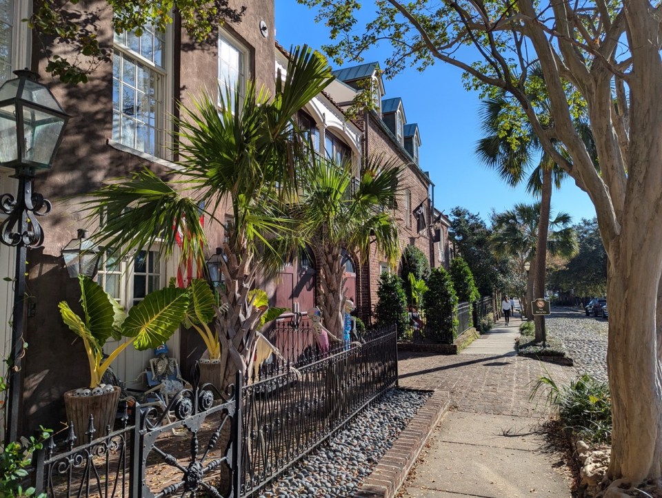 les rues de Charleston en Caroline du Sud