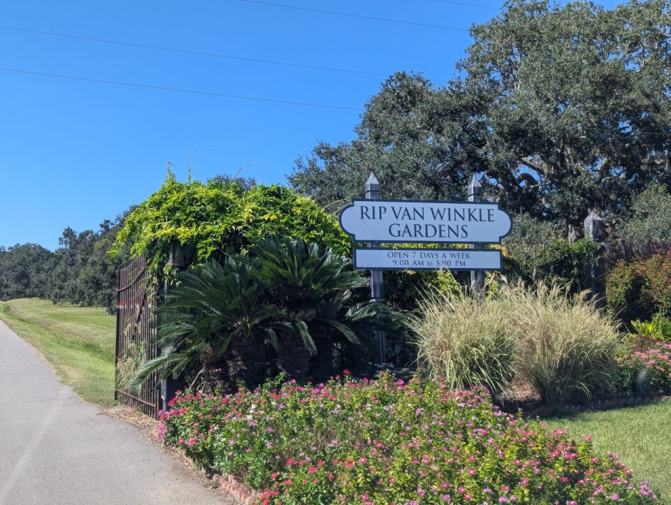visite des jardins RIP Van Winkle Gardens à Jefferson Island