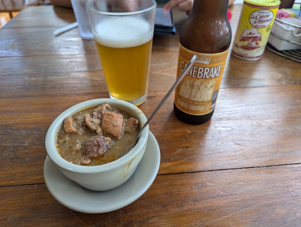 manger au restaurant la cuisine de chez maman au village historique Vermillionville en Louisiane